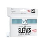 Just Sleeves Value Pack of 250 Clear Standard Card Game Sleeves for Board Games and Card Games | Professional Protection for Up to 250 Large TCG Decks and Gaming Cards | Made by Gamegenic
