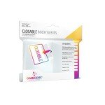Closable Inner Sleeves | Pack of 100 Clear Standard Card Game Sleeves | Extra-High Clarity | Professional Protection for Up to 100 TCG Decks, Card Games and Board Games | Made by Gamegenic