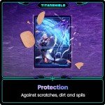 TitanShield Premium Clear Card Sleeves Compatible with Standard Sized Board Games, MTG Magic The Gathering, Pokemon, Lorcana and Trading Cards 2.5" x 3.5" 66x91mm (150 Sleeves)