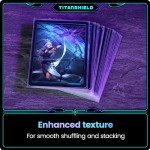 TitanShield Premium Clear Card Sleeves Compatible with Standard Sized Board Games, MTG Magic The Gathering, Pokemon, Lorcana and Trading Cards 2.5" x 3.5" 66x91mm (150 Sleeves)