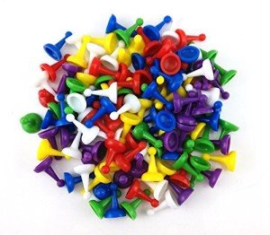 Honbay 120pcs Multi-Color Pawns Pieces for Board Games, Tabletop Markers Component