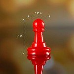 Gejoy 128 Pcs Board Game Pieces Multicolor Plastic Pawns Game Pieces for Board Games Chess,1 Inch Game Pawns, Tabletop Markers, Arts and Crafts