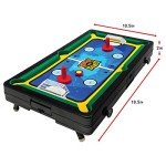 Franklin Sports Table Top Game Set - 5-in-1 Sports Center Indoor Game - Tabletop Soccer, Basketball, Hockey, Bowling + Pool