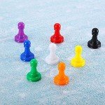 Gejoy 128 Pcs Board Game Pieces Multicolor Plastic Pawns Game Pieces for Board Games Chess,1 Inch Game Pawns, Tabletop Markers, Arts and Crafts
