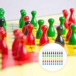 60pcs Wood Game Piece Color Pawn Chess Pieces Tabletop Game Component Fantasy Strategy Game Piece Tabletop Marker Replacement for Circus Agricola