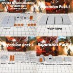 Dungeon Walls 40pcs 28mm Miniature RPG Terrain Modular System DND Building Accessories for Tabletop Role Playing Scenes, Gift of Christmas Halloween for DM (Expansion Pack 1)