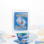 12 Pieces Card Deck Boxes Empty Plastic Storage Box Card Holder Clear Card Case, Snaps Closed
