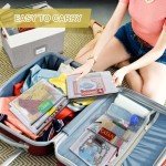 Board Game Storage, Board Game Organizer with 12pcs Zipper Bags and Writable Stickers, Board Game Organizers Storage with Lid for Office Supplies,Puzzles,Video Game,Craft Product (Gray, 1-Pack Large)