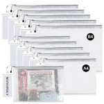 Lukeline Board Game Storage Kit with 12 Sets of Zipper Pouch Bags and Sorting Label Tabs, Board Game Organizer and storage for Board Games, Bricks, Puzzles, Toys, Craft Projects, School Supplies