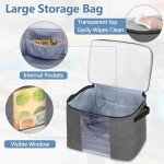 Rexmica Board Game Storage Bag with 6pcs Zipper Bags, Board Game Organizer and Storage with Cover for Office Supplies, Puzzles, Toys, Building Blocks, Craft Product, Board Game Storage Containers