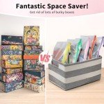 Umriox Zipper Pouch, 16.9x12.4 in (12 Colors, 12 Packs), Extra Large Zipper Bags, Waterproof Zipper Pouches for Office Supplies, Puzzles, Board Game Storage & Cross Stitch Projects