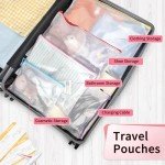 Umriox Zipper Pouch, 16.9x12.4 in (12 Colors, 12 Packs), Extra Large Zipper Bags, Waterproof Zipper Pouches for Office Supplies, Puzzles, Board Game Storage & Cross Stitch Projects