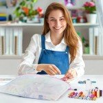 JARLINK A3 (16.9x12.4 in, 12 Pcs) Mesh Zipper Pouch, 12 Colors Extra Large Zipper Bags, Waterproof File Pouches for Office Supplies, Puzzles, Board Game, School, Travel Accessories & Craft Projects