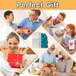 100 Pieces White Dice Set, 16MM Standard Game Dices, Opaque Six-Sided Dice with Pouch, Black Dot Bulk White Dice for Group Event, Board Games, Classroom Math