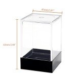 36 Pieces 12mm 6 Sided Mini Dice Set,Pearl Pattern D6 Game Dice Set,6 Sided Standard Game Dice for Board Games Dice Games Classroom Teaching Dices Game, with Portable Gaming Box(Black)