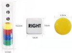 JHFY Left Right Center dice Game Prime Set Bundle- 4 Pack Assorted Colors…