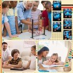 AUSTOR 6 Sided Dice 16mm Resin D6 Dice Handmade Sharp Edge Game Dice Set, 6 Pieces Resin Dice with Metal Case for Tenzi, Farkle, Yahtzee, Bunco or Teaching Math, Black & Blue