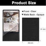 Blue MTG Card Sleeves 200 Pack, Standard Card Sleeves Sturdy MTG Sleeves Matte Back Finish, Perfect Shuffling - Protect All Your Trading Cards Collectible Cards by Fabmaker, Never Tear