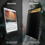 Black MTG Card Sleeves 300CT, Matte Textured Back Card Sleeves Deck Card Protectors, Standard Size Card Sleeves for Magic The Gathering, Baseball Card, Sports Cards, Game Card