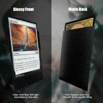 600CT MTG Card Sleeves, Clear Front Textured Back Card Sleeves Deck Card Protectors, Standard Size Card Sleeves for Magic The Gathering, Baseball Card, Sports Cards, Game Card