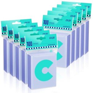 1000ct Card Sleeves, Baseball Card Sleeves, Penny Clear Card Sleeves for Trading Cards, Soft Trading Card Sleeves, Sports Card Sleeves, Card Protector Sleeves, Protective Plastic Sleeves for Cards