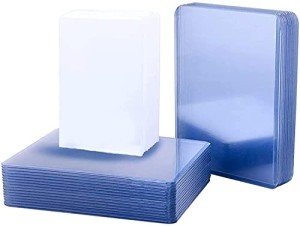 150 Pack Trading Card Sleeves, Toploaders Consist 50 Hard Plastic Card Protectors + 100 Clear Soft Sleeves for Baseball Game Sports Collectible Trading Card（3" x 4" regular）