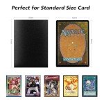 Black MTG Card Sleeves 300CT, Matte Textured Back Card Sleeves Deck Card Protectors, Standard Size Card Sleeves for Magic The Gathering, Baseball Card, Sports Cards, Game Card