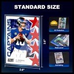1000ct Card Sleeves, Baseball Card Sleeves, Penny Clear Card Sleeves for Trading Cards, Soft Trading Card Sleeves, Sports Card Sleeves, Card Protector Sleeves, Protective Plastic Sleeves for Cards