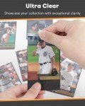 Uniclife 100 Counts Black MTG Card Sleeves Matte Back Trading Card Sleeves Baseball Card Sleeves Standard Sized Deck Card Protectors for Sports Cards Football Cards Game Cards Yugioh Cards, 66 x 91 mm