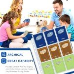 Fabmaker 36pack Trading Card Sleeve, Holds 648 Cards, 9 Pocket Card Sleeves Binder Sheets for 3 Ring Binder, 11 Holes Trading Card Binder Sleeves Fit for MTG, Baseball, Game, Business Cards, Coupon