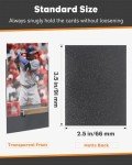 Uniclife 100 Counts Black MTG Card Sleeves Matte Back Trading Card Sleeves Baseball Card Sleeves Standard Sized Deck Card Protectors for Sports Cards Football Cards Game Cards Yugioh Cards, 66 x 91 mm