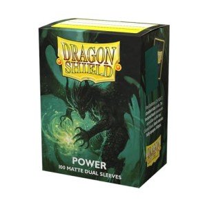 Dragon Shield | Matte Dual Standard Size Card Sleeves | 100 CT - Smooth & Tough Premium TCG Sleeves - Compatible with Pokemon, Flesh & Blood, One Piece & Magic The Gathering | Power