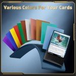 1200CT Matte Card Sleeves, 12 Colors MTG Card Sleeves, TCG Card Sleeves, Magic The Gathering Card Sleeves, Trading Card Sleeves, Mtg Sleeves, Tcg Sleeves, Deck Sleeves for Baseball, Sports, Game Cards
