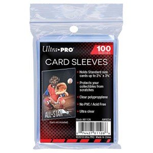 Ultra PRO - Penny SleevesĀ® Clear Soft Card Sleeves 100ct. 2.5" x 3.5", Protect and Store Valuable Sports Cards, Baseball Cards, Football Cards, Basketball Cards and Even Gaming Cards, MTG & DND