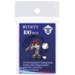 100 Pcs Soft Trading Card Sleeves, Top Loading Sleeves for Standard Cards 2.5" X 3.5"，Ultra-Clear Card Protector for Game, Baseball Cards