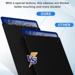 Black Card Sleeves Fit for MTG, 300 Pack Perfect Fit Standard Card Sleeves for Trading Cards Sports Cards Baseball Cards TCG, Sturdy and Nice Shuffling