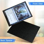 Black Card Sleeves Fit for MTG, 300 Pack Perfect Fit Standard Card Sleeves for Trading Cards Sports Cards Baseball Cards TCG, Sturdy and Nice Shuffling