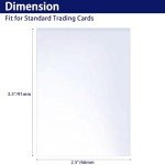 100 Pcs Soft Trading Card Sleeves, Top Loading Sleeves for Standard Cards 2.5" X 3.5"，Ultra-Clear Card Protector for Game, Baseball Cards