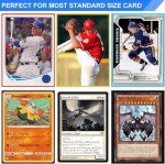 Black Card Sleeves Fit for MTG, 300 Pack Perfect Fit Standard Card Sleeves for Trading Cards Sports Cards Baseball Cards TCG, Sturdy and Nice Shuffling
