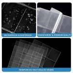 ABLY 540 Pockets Double-Sided Trading Card Pages Sleeves 9-Pocket Clear Plastic Game Card Protectors for Skylanders, Pokemon, Baseball Cards and More, Fit 3 Ring Binder (30 Pages)