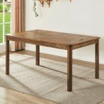 Board Game Table with Removable Table Top, Seats 4 to 6 Players with 4ft-9in x 2ft-9in Play Area, Includes Play Mat and Detachable Cup Holders, Minimal Assembly Required (Warm Walnut)