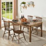 Board Game Table with Removable Table Top, Seats 4 to 6 Players with 4ft-9in x 2ft-9in Play Area, Includes Play Mat and Detachable Cup Holders, Minimal Assembly Required (Warm Walnut)