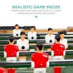 Best Choice Products 48in Competition Sized Foosball Table, Arcade Table Soccer for Home, Game Room, Arcade w/ 2 Balls, 2 Cup Holders - Light Brown