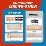 Crazy Games Fun Games Sling Puck Table Board Game I 14" Small Wooden Family Indoor Two Player, Table Games for Family - Top Hockey for Adults & Kids, Competitive Game for Parties It is Fun