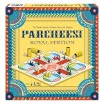 Parcheesi Royal Edition by Winning Moves Games USA, classic family favorite featuring charming artwork, tokens and dice cups for 2-4 players, Ages 8+ (6106)