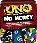 Mattel Games UNO Show ‘em No Mercy Card Game in Storage & Travel Tin for Kids, Adults & Family Night with Extra Cards, Special Rules & Tougher Penalties (Amazon Exclusive)