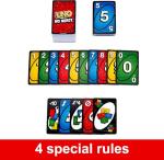 Mattel Games UNO Show ‘em No Mercy Card Game in Storage & Travel Tin for Kids, Adults & Family Night with Extra Cards, Special Rules & Tougher Penalties (Amazon Exclusive)