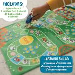 Peaceable Kingdom Count Your Chickens Award Winning Cooperative Counting Game for 2 to 4 Kids Ages 3+