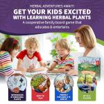 Wildcraft! an Herbal Adventure Cooperative Board Game - Learn 25 Herbs with No Reading Required - Educational Game for Kids 4+ & Families - Includes 3 Printable PDFs, Coloring Book & Plant Guide