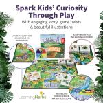 Wildcraft! an Herbal Adventure Cooperative Board Game - Learn 25 Herbs with No Reading Required - Educational Game for Kids 4+ & Families - Includes 3 Printable PDFs, Coloring Book & Plant Guide